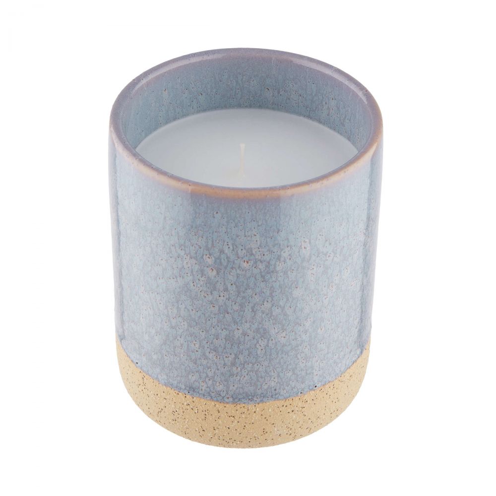 Αρωματικό Κερί Σε Κεραμικό Βάζο, "Wood Scage & Sea Salt" - SCENTS OF HOME