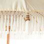 MACRAME - ομπρέλα κήπου μπεζ, Δ 1,80m