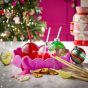 SANTA'S BUBBLE - γυάλινη μπάλα ποτήρι με καλαμάκι, διάφανη