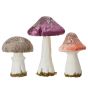 ENCHANTED FOREST - διακοσμητικό μανιτάρι 17cm, μπεζ