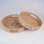 RONDA - δίσκος σερβιρίσματος στρογγυλός από rattan 30x6 cm