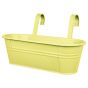 ZINC - ζαρντινιέρα κρεμαστή 50cm, κίτρινη