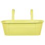 ZINC - ζαρντινιέρα κρεμαστή 50cm, κίτρινη