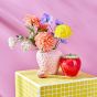STRAWBERRY - βάζο κεραμικό 16cm, ροζ