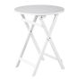 LODGE - τραπέζι πτυσσόμενο λευκό, στρογγυλό Δ58