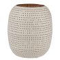 LUMINOUS - κηροπήγιο μεταλλικό 18cm, λευκό