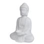 BUDDHA - άγαλμα με βάση για κερί, λευκό