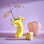 BANANA - βάζο κεραμικό 24cm, κίτρινο