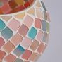 PASTEL LIGHTS - κηροπήγιο με μωσαϊκό Δ12cm