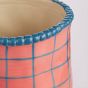 POTTERY - κασπό Δ13cm, ροζ/μπλε
