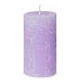 RUSTIC - κερί Δ6,8x13cm, μωβ