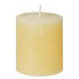 RUSTIC - κερί Δ6,8 x 8 cm, κίτρινο