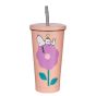 PEANUTS - ισοθερμικό ποτήρι 500 ml, σομόν