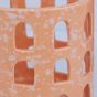 SUNDOWN - κηροπήγιο κεραμικό 15cm, πορτοκαλί