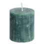 RUSTIC - κερί 6,8x8 cm, πράσινο σκούρο