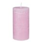 RUSTIC - κερί 6,8 x 13 cm, ροζ αντικέ
