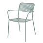 NEW TWIST - καρέκλα μεταλλική με διάτρητο μοτίβο πράσινη
