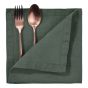 RIGA - πετσέτα 100% λινή 42x42cm, πράσινο σκούρο