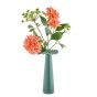 ANEMONE - βάζο γυάλινο 33cm, πράσινο σκούρο