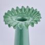 ANEMONE - βάζο γυάλινο 33cm, πράσινο σκούρο