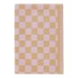 CHECKER STYLE - πετσέτα κουζίνας βαμβακερή, ροζ