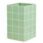 TILES - βάζο κεραμικό 22cm, μέντα
