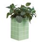 TILES - βάζο κεραμικό 22cm, μέντα
