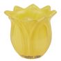 TULIP - κηροπήγιο γυάλινο σε σχήμα τουλίπας, κίτρινο