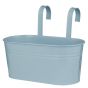 ZINC - ζαρντινιέρα κρεμαστή 33cm, ανοιχτό μπλε