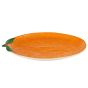 ORANGE - διακοσμητικό πιάτο 'πορτοκάλι' κεραμικό 20cm, πορτοκαλί