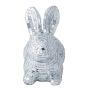 EASTER - Πασχαλινό διακοσμητικό λαγουδάκι με καθρέπτες 15cm, ασημί