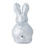 EASTER - Πασχαλινό διακοσμητικό λαγουδάκι με καθρέπτες 15cm, ασημί