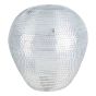DISCO - διακοσμητική ντισκομπάλα "λιωμένη" 20cm, ασημί