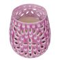 BLUE MAROCCO - κηροπήγιο μεταλλικό με διάτρητο μοτίβο, ροζ