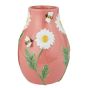 SPRING - βάζο κεραμικό με τρισδιάστατο σχέδιο "μέλισσες και μαργαρίτες"