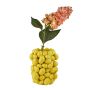 LEMON - βάζο κεραμικό με διακοσμητικά λεμόνια 20cm, κίτρινο