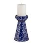 SPECKLE - κηροπήγιο κεραμικό 20cm, μπλε