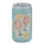 BEVERAGE - βάζο κεραμικό σε σχήμα αναψυκτικού, γαλάζιο