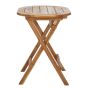 BOHO GARDEN - τραπέζι πτυσσόμενο ξύλινο 55x80 cm