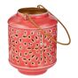 BLUE MAROCCO - φανάρι μεταλλικό 12,5cm, κόκκινο