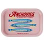 ANCHOVIES - δίσκος μεταλλικός 20x30cm, ροζ
