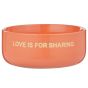 GOOD VIBES - μπολ σερβιρίσματος από πορσελάνη "love is for sharing" 720ml