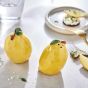SALT & PEPPER - αλατοπίπερο κεραμικό σε σχήμα "λεμόνι", σετ 2 τμχ