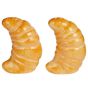 SALT & PEPPER - αλατοπίπερο κεραμικό σε σχήμα "croissant", σετ 2 τμχ