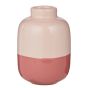 TWO TONE - βάζο mini από τερακότα 10cm, ροζ