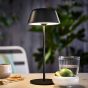 LIGHT UP - φωτιστικό επιτραπέζιο LED εξωτερικού χώρου, μαύρο