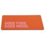 BREAD N' BUTTER - δίσκος πρωινού "Good food Good mood", πορτοκαλί