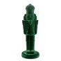 X-MAS - διακοσμητικός "Nutcracker" βελούδινος 32cm, πράσινο σκούρο