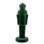 X-MAS - διακοσμητικός "Nutcracker" βελούδινος 32cm, πράσινο σκούρο
