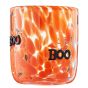 HALLOWEEN - ποτήρι γυάλινο "Boo", πορτοκαλί